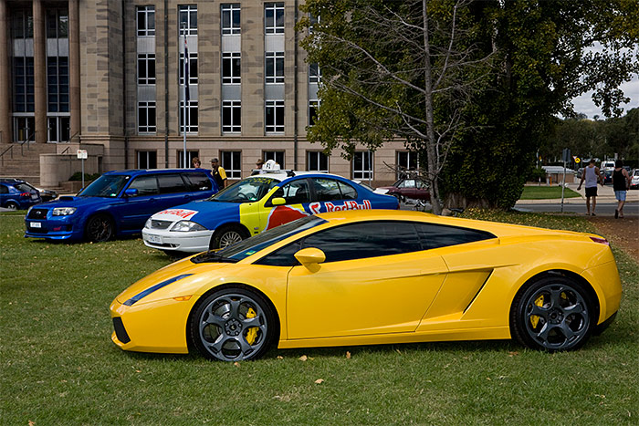 A lucky Lambo owner